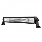 LED Bar Auto 324W, leduri pe 3 randuri, 12V-24V, 22680 Lumeni, 21,5&Prime;/54,6 cm, Combo Beam 12/60 Grade, Xenon Bright