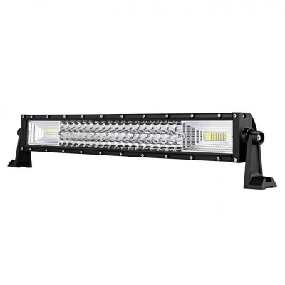LED Bar Auto 324W, leduri pe 3 randuri, 12V-24V, 22680 Lumeni, 21,5&amp;Prime;/54,6 cm, Combo Beam 12/60 Grade foto