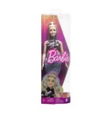 Papusa Barbie Fashionistas - Blonda cu borseta roz