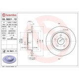 Set disc frana Ford C-Max 2 (Dxa/Cb7 Dxa/Ceu) 04.10-06.19, C-Max 2 Van 10.10-06.19, Grand C-Max (Dxa/Cb7 Dxa/Ceu) 12.10-06.19, Grand C-Max Van 12.10-, BREMBO