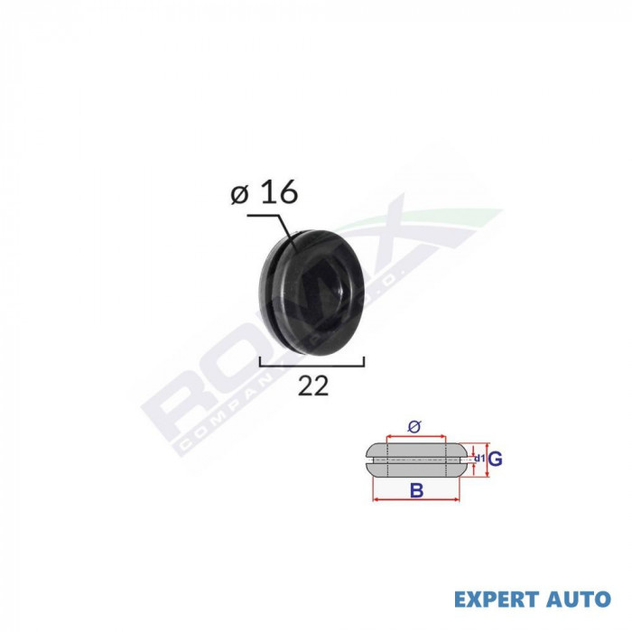 Capac cauciuc inchis universal diametru 16mm set 5 buc UNIVERSAL Universal #6