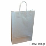 Cumpara ieftin Pungi hartie ARGINTII - 3 sticle vin, 26x39x8 cm, set 30 buc