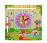 Joc interactiv calendar educativ din lemn HM-006 28624