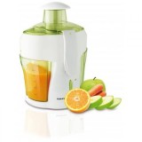 Cumpara ieftin Storcator fructe si legume Taurus Liquafruits, 400 W, 0.5 L, recipient pulpa 1 L, sistem dublu de protectie, sita inox, Alb/Verde