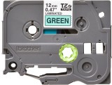 Banda Laminata Original Brother Black on Green, TZE731, pentru H105WB|P-TOUCH PT-E110VP|D400|D450|D600VP|E300VP|H110|P750W|PT-D210|PT-D210VP, 12mm x 8