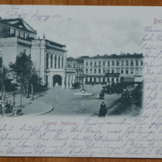 Carte postala clasica , Bucuresti , Teatrul National , 1901