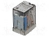 Releu electromagnetic, 24V DC, 20A, 3PDT, serie 55.13, FINDER - 55.13.9.024.0000