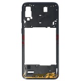 Carcasa Mijloc Samsung Galaxy A40 A405 Negru Originala cu Butoane Volum Power