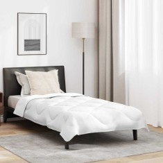Pilotă de vară cu pernă 2 pcs Alb 140 x 200 cm Microfibră