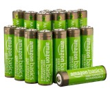 Cumpara ieftin Set 16 baterii re&icirc;ncărcabile AA Amazon Basics, NiMH, 2400mAh, 1.2V, capacitate mare, p&acirc;nă la 400 cicluri de &icirc;ncărcare, pre&icirc;ncărcate, utilizare