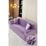 Cumpara ieftin Set Huse Canapea 3 Locuri, Canapea 2 Locuri si 1 Fotoliu Catifea, Lila - LJ1227