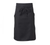 Sort Bucatarie Negru Unisex Rossini Positano - Uniforma Horeca Mediu 59x68cm - Poliester 220 g/m&sup2;