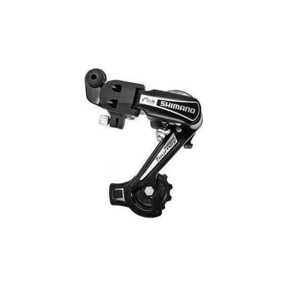 Schimbator spate 6 viteze Shimano Tourney ARDTY21AGSDS, brat lung, capacitate 34T, 11&ndash;28T, prindere directa, argintiu Ultimate FactoryBikes