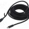 Cablu HDMI 2.0 VENTION 0,5m cu mufă HDMI din ambele părţi PVC