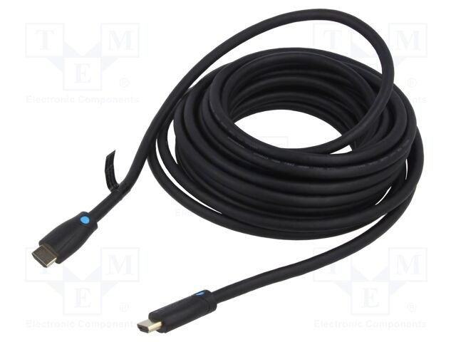 Cablu HDMI 2.0 10m VENTION Negru PVC Mufă Ambele Părți