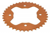 Pinion spate aluminium, tip lanț: 520, număr dinți: 38 (orange colour), compatibil: KTM SX/XC Quad 450/505/525