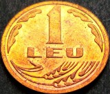 Moneda 1 LEU - ROMANIA, anul 1992 *cod 934 B = UNC
