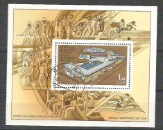 Germany DDR 1981 Sport, perf. sheet, used H.019
