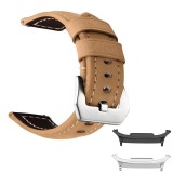 Curea piele naturala compatibila Samsung Galaxy Watch8 Classic 46mm, Kaki