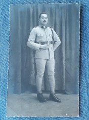 178 - Fotografie veche cu soldat WW1