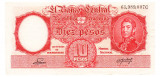 Argentina 10 Pesos 1953 P-265b Seria 65989007