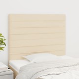 VidaXL Tăblii de pat, 2 buc, crem, 90x5x78/88 cm, textil