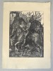 Albrecht Durer &quot;Cavalerul, moartea si diavolul&quot; print/reproducere moderna pe hartie manuala cca 2010, Religie, Cerneala, Altul