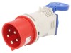 Conector Adaptor Alimentare AC PCE 16A 230V Tata/Mama Schuko IP44 5 Pini IEC 60309