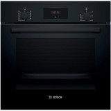 Cuptor incorporabil Bosch HBF134EB2, 66 l, 3D Hotair, 7 functii de incalzire, Control electronic, Negru, Clasa A