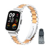 Branză de &icirc;nlocuire din oțel inoxidabil pentru ceasul Xiaomi Redmi Watch 3 &ndash; Argintiu