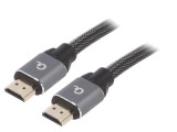 Cablu HDMI 2.0 Textil 1m Negru