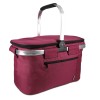 Geanta Picnic Pliabila Navaris, 27L, Termoizolanta, Bordo/Visiniu, Poliester, Cu Maner, Portabila