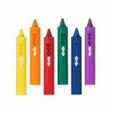 6 Coloured Bath Crayons Tiles