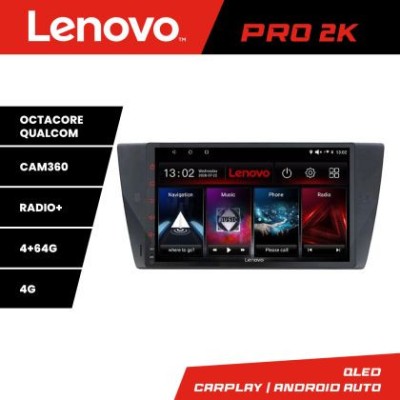 Navigatie BMW Seria 3 E90 Lenovo Kit-095 8 core QLED 2K 4+64 360 Android Waze USB Navigatie Internet Youtube Radio CarStore Technology foto