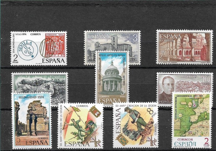 C57896- Spania - lot timbre nestampilate