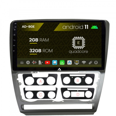 Navigatie Skoda Octavia 2, Android 11, E-Quadcore 2GB RAM + 32GB ROM, 10.1 Inch - AD-BGE10002+AD-BGRKIT048 foto