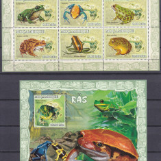 DB1 Fauna Africana Mozambic Broaste MS + SS MNH