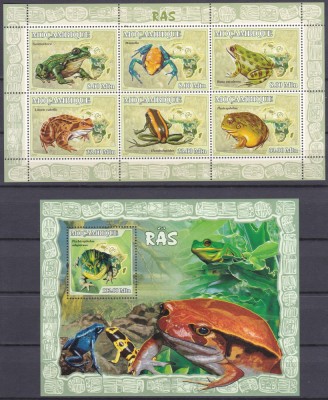 DB1 Fauna Africana Mozambic Broaste MS + SS MNH foto