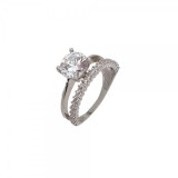 Inel argint 925 Reea cu zirconii, marimea 57