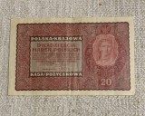 Bancnota 20 marek 1919 Polonia