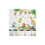 Cumpara ieftin Sticker Perete Autocolant Animale de Padure - 100x85cm - 65659