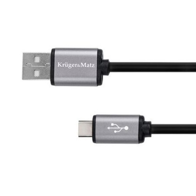 Cablu de date/incarcare Kruger&amp;amp;amp;Matz, USB - Type C, 1.8 m foto