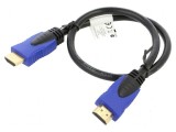 Cablu HDMI 2.0 0,5m negru PVC