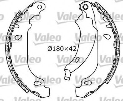 Set saboti frana DACIA LOGAN (LS) (2004 - 2016) VALEO 562647 foto