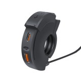 Cumpara ieftin Incarcator de Motocicleta Techstar&reg;, USB-C si USB cu port SAE Rezistent la Apa, Adaptor de Incarcare Rapida 12-24V cu Comutator, potrivit ATV-uri si M