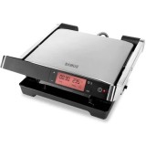Gratar electric Samus GTS-2030ACX, 2000 W, Ecran Digital, Timer, Avertizare sonora, Functie Dezghetare, Inox/ Negru
