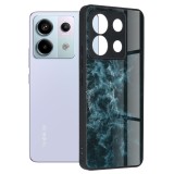 Cumpara ieftin Husa pentru Xiaomi Redmi Note 13 Pro 5G / Poco X6, Techsuit Glaze Series, Blue Nebula