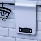 Cantar pentru bucatarie, alb, cu agatatoare, 5 kg, Hinghoff