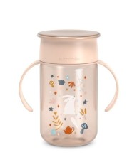 Cană 360&deg; anti-vărsare, 340 ml, roz, wonder, suavinex