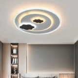 Lustra LED NOOR, 30W, lumina Rece/Calda/Neutra, Alb